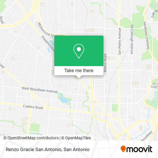 Renzo Gracie San Antonio map