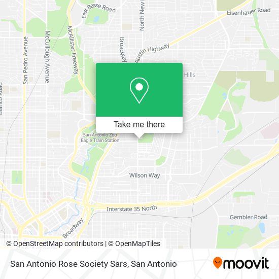 San Antonio Rose Society Sars map