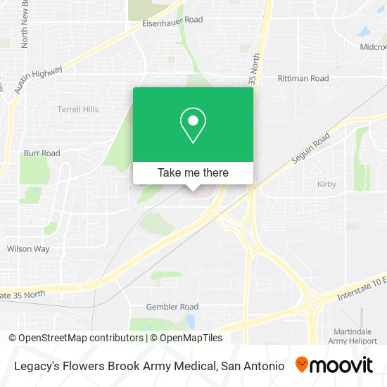 Mapa de Legacy's Flowers Brook Army Medical