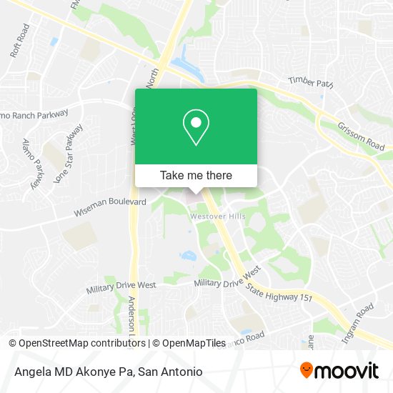 Angela MD Akonye Pa map