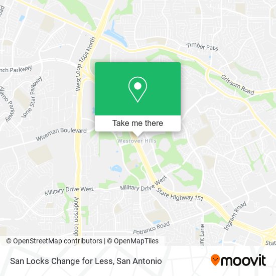 San Locks Change for Less map