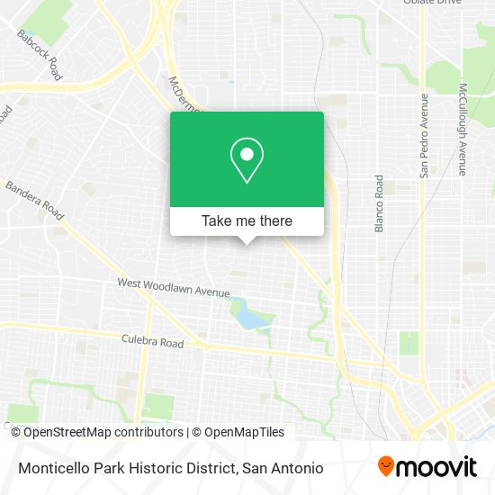 Monticello Park Historic District map