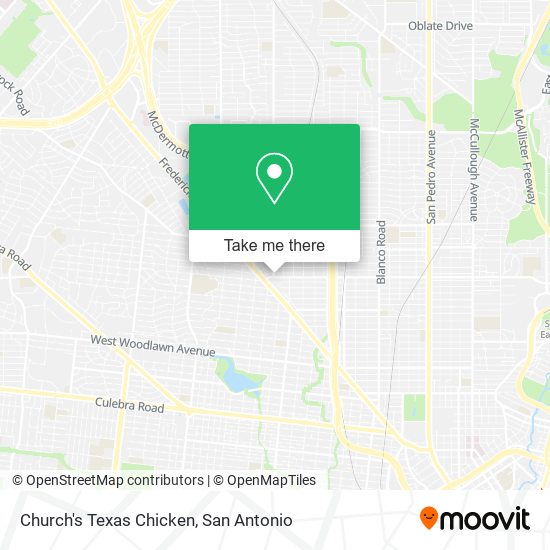 Church's Texas Chicken map