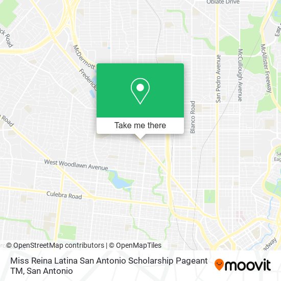 Miss Reina Latina San Antonio Scholarship Pageant TM map