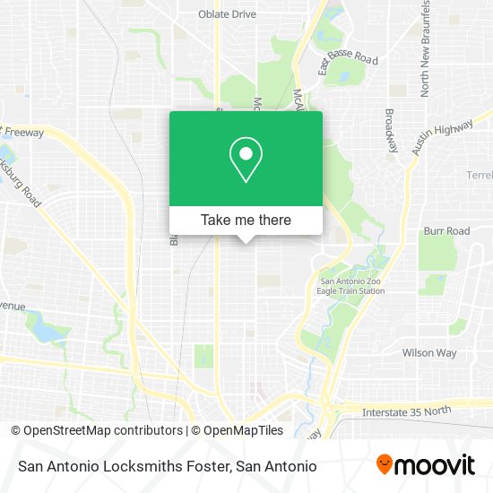 Mapa de San Antonio Locksmiths Foster