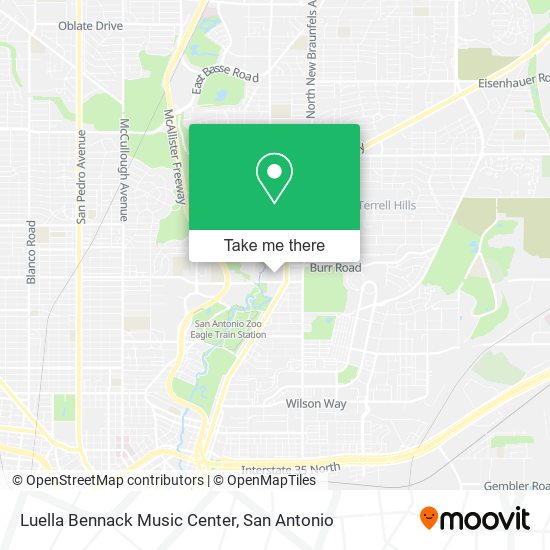 Luella Bennack Music Center map
