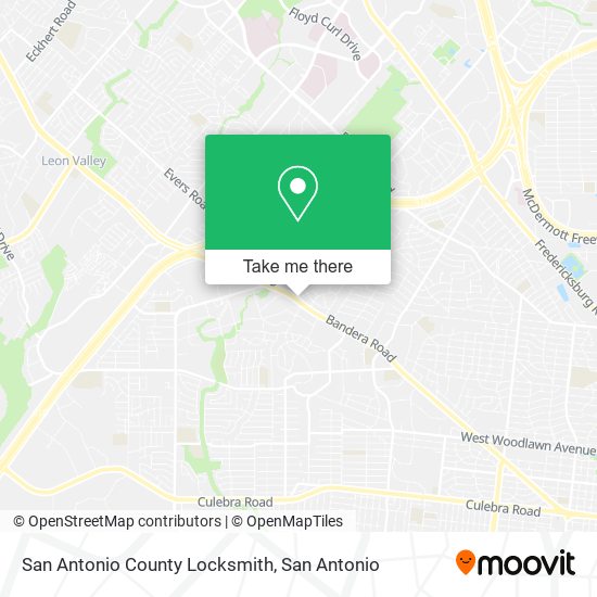 San Antonio County Locksmith map