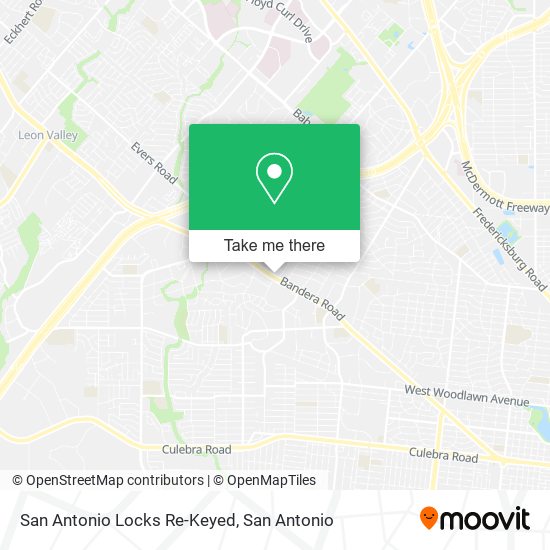 Mapa de San Antonio Locks Re-Keyed