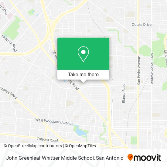 Mapa de John Greenleaf Whittier Middle School