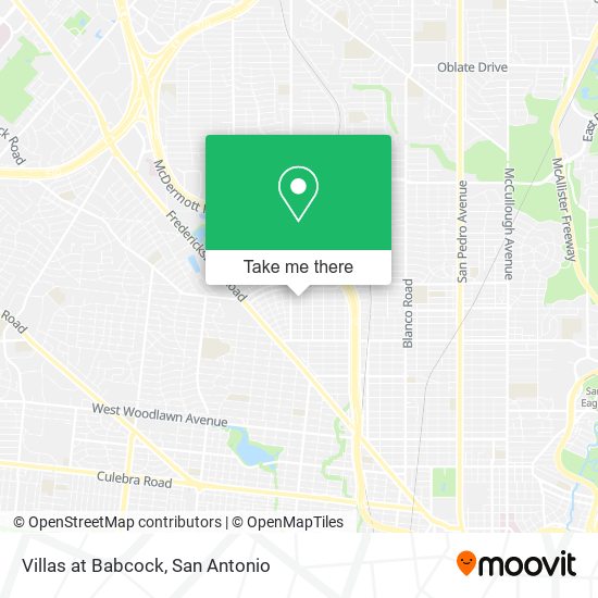 Villas at Babcock map