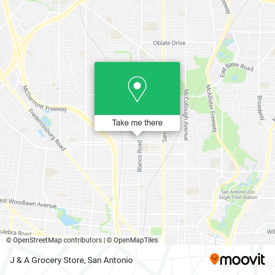J & A Grocery Store map