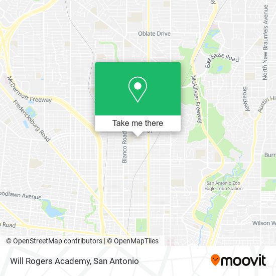 Will Rogers Academy map