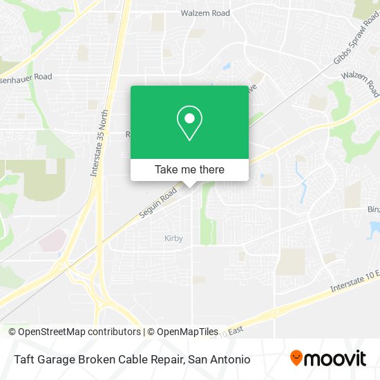 Mapa de Taft Garage Broken Cable Repair