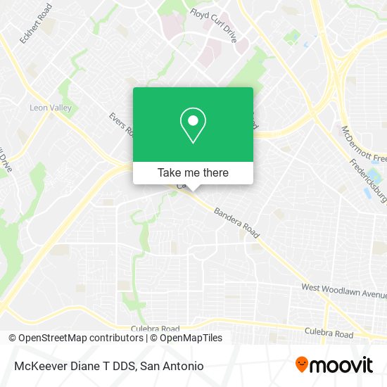 McKeever Diane T DDS map