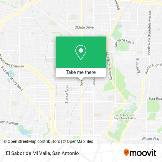 El Sabor de Mi Valle map