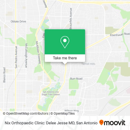 Mapa de Nix Orthopaedic Clinic: Delee Jesse MD