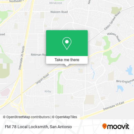 Mapa de FM 78 Local Locksmith
