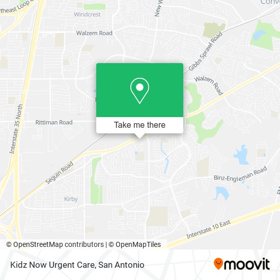 Kidz Now Urgent Care map
