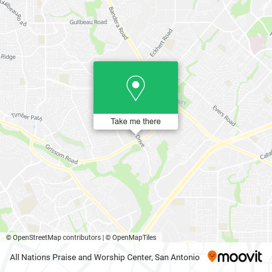 All Nations Praise and Worship Center map