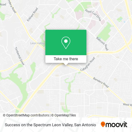 Success on the Spectrum Leon Valley map