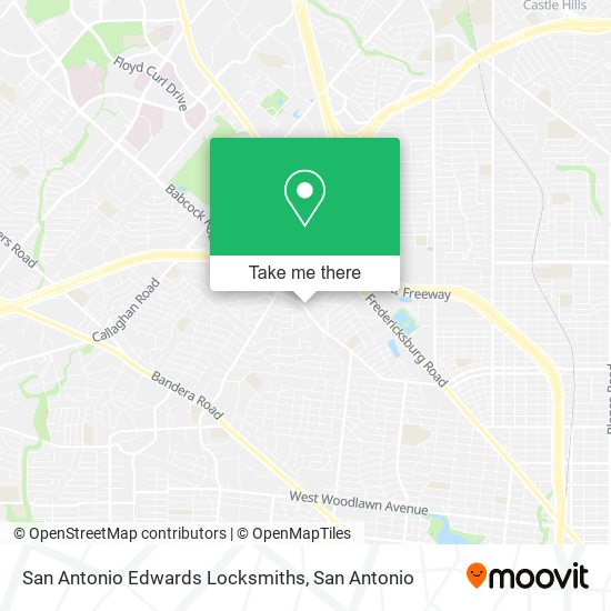 Mapa de San Antonio Edwards Locksmiths