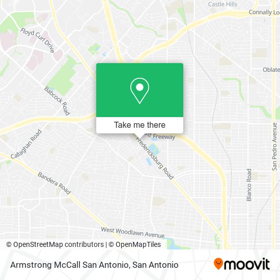 Mapa de Armstrong McCall San Antonio