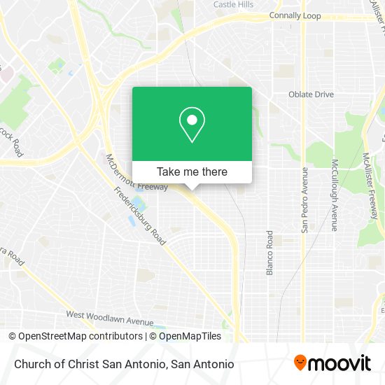 Mapa de Church of Christ San Antonio
