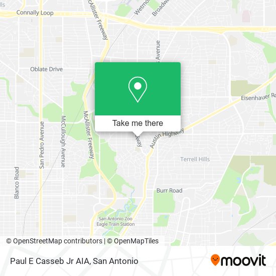 Paul E Casseb Jr AIA map