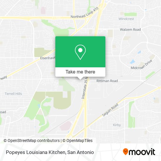 Mapa de Popeyes Louisiana Kitchen