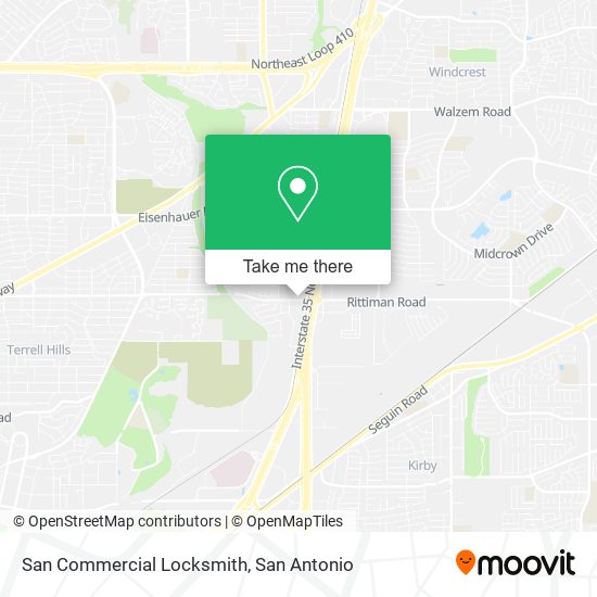 San Commercial Locksmith map