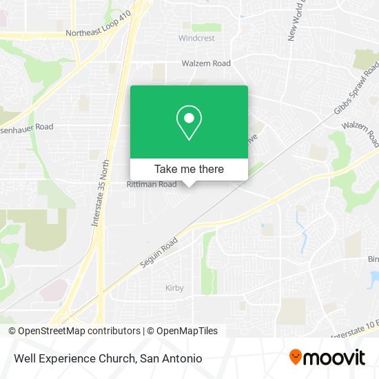 Well Experience Church map