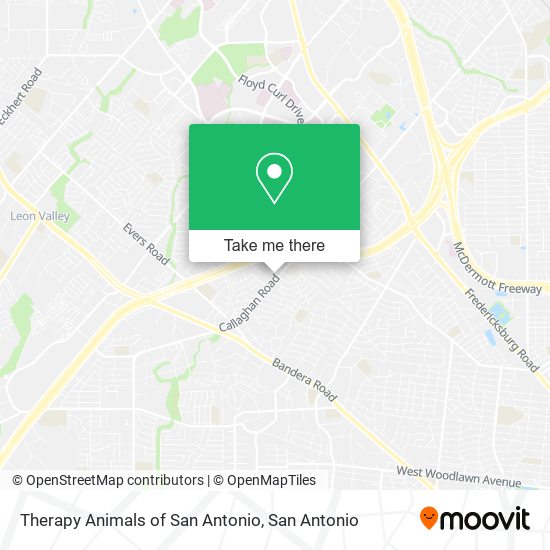 Mapa de Therapy Animals of San Antonio