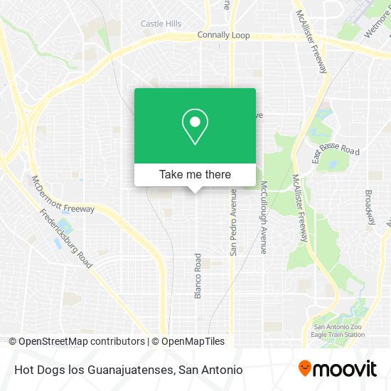 Mapa de Hot Dogs los Guanajuatenses