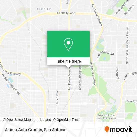 Alamo Auto Groups map
