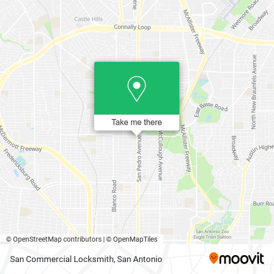 San Commercial Locksmith map