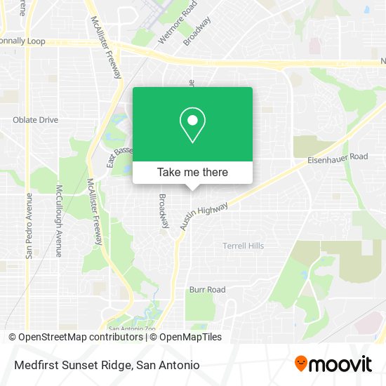 Medfirst Sunset Ridge map
