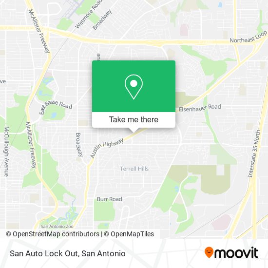 San Auto Lock Out map