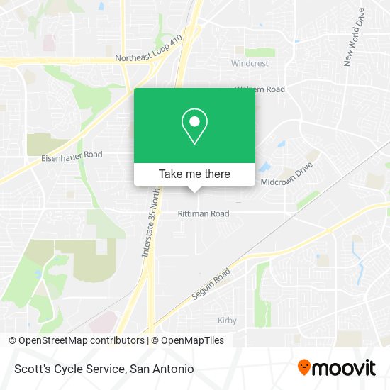 Scott's Cycle Service map