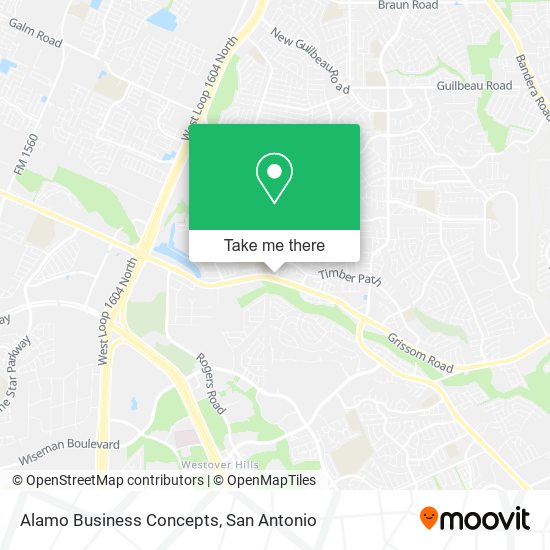 Alamo Business Concepts map
