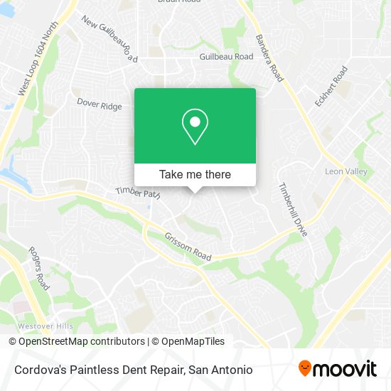 Cordova's Paintless Dent Repair map