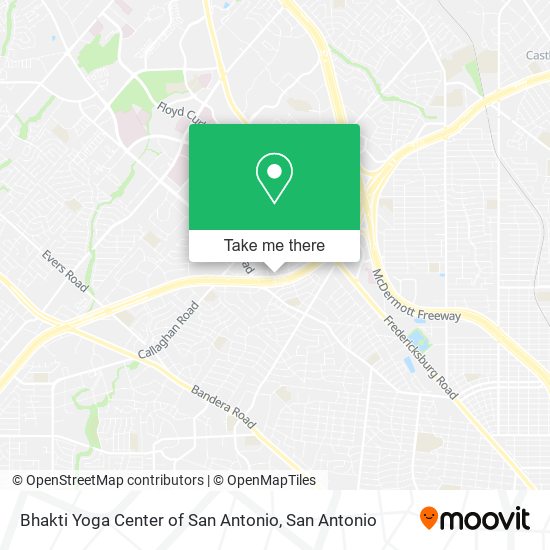 Mapa de Bhakti Yoga Center of San Antonio