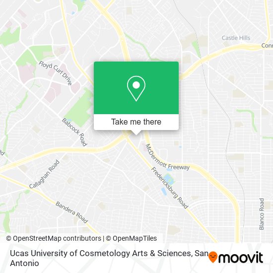 Mapa de Ucas University of Cosmetology Arts & Sciences
