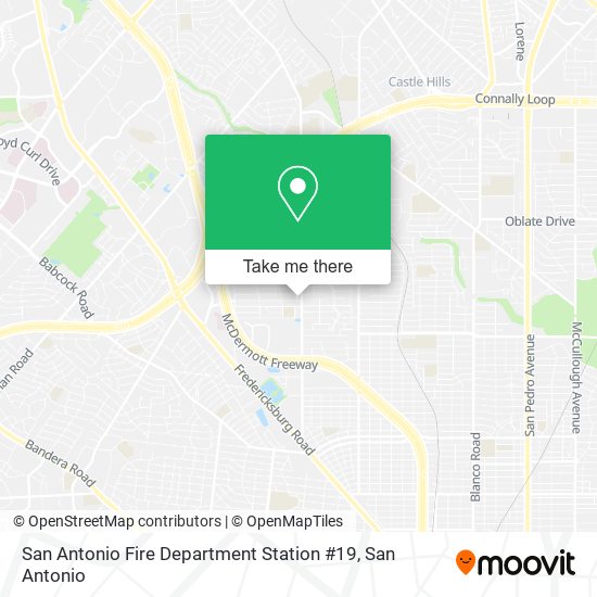 San Antonio Fire Department Station #19 map
