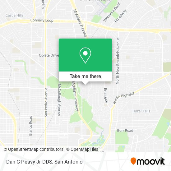 Dan C Peavy Jr DDS map