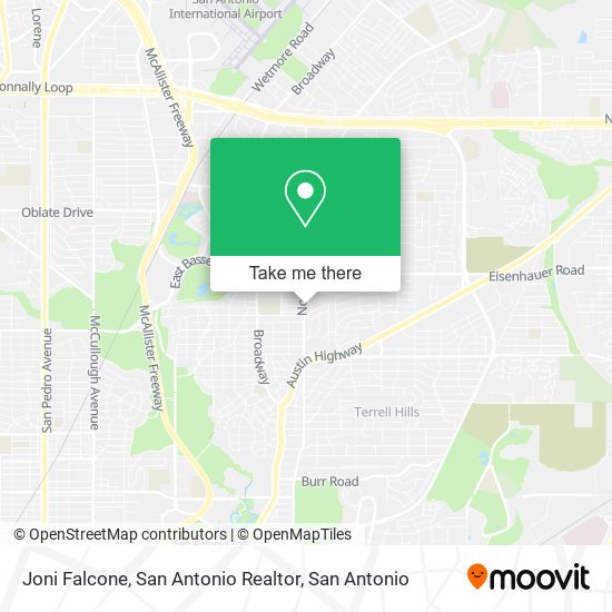 Joni Falcone, San Antonio Realtor map