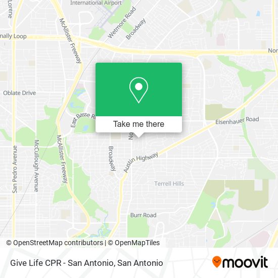 Give Life CPR - San Antonio map
