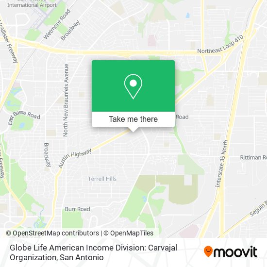 Globe Life American Income Division: Carvajal Organization map