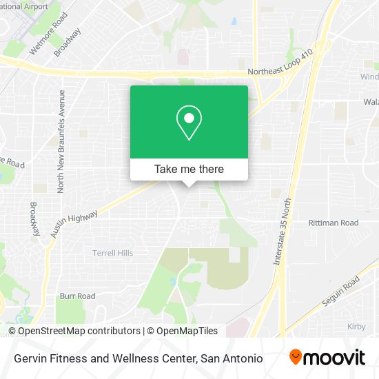 Gervin Fitness and Wellness Center map