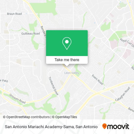 San Antonio Mariachi Academy-Sama map
