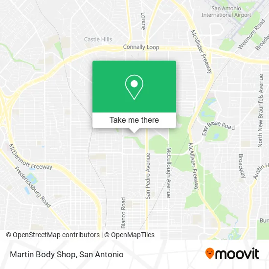 Martin Body Shop map